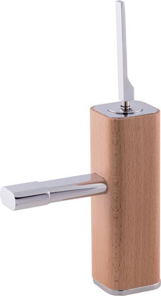 Mariner Seve, однорычажный смеситель для раковины с донным клапаном "click clack", цвет природный