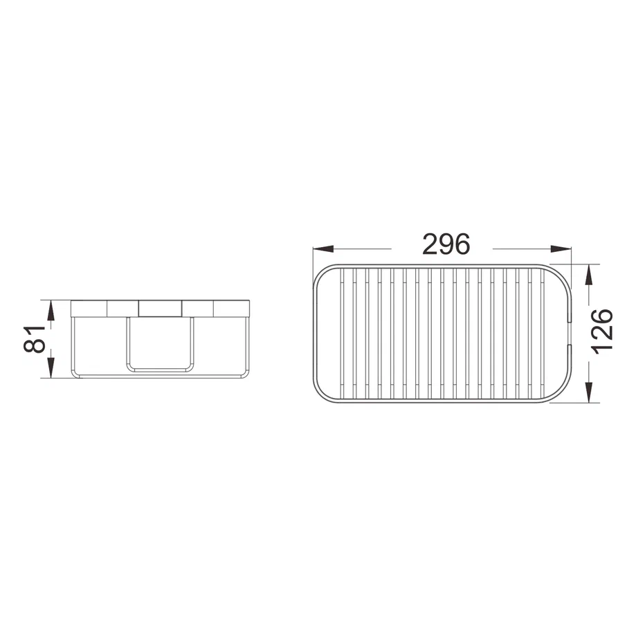 Полка для ванной Shevanik SW51G, золотой сатин