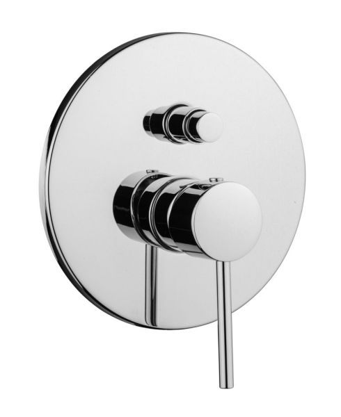 Emmevi Piper, однорычажный встраиваемый смеситель для душа с дивертером на 2 выхода, цвет зачищенное золото