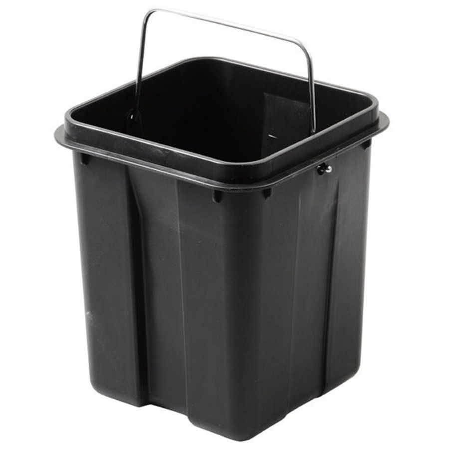 Урна квадратная SIMPLE LINE, с педалью, 3л, хром, Sapho