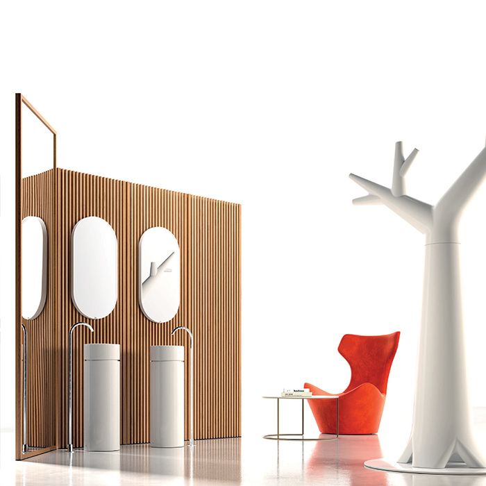 Kerasan  Oke Пьедестал для раковины 5540,слив в пол с креплением WB5N, цвет: белый