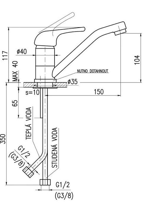 Смеситель для кухни Rav Slezak Sazava SA315.5