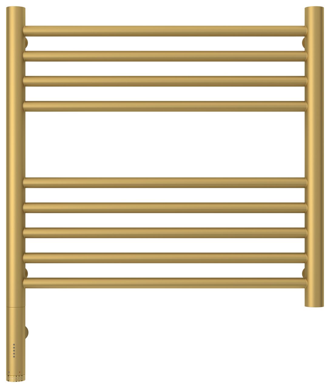 Полотенцесушитель электрический "БОГЕМА 3.0" прямая 500х500 / МЭМ левый (Матовое золото)