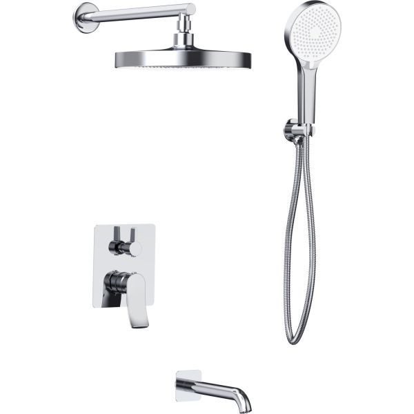 Душевая система встраиваемая Haiba HB80553, хром