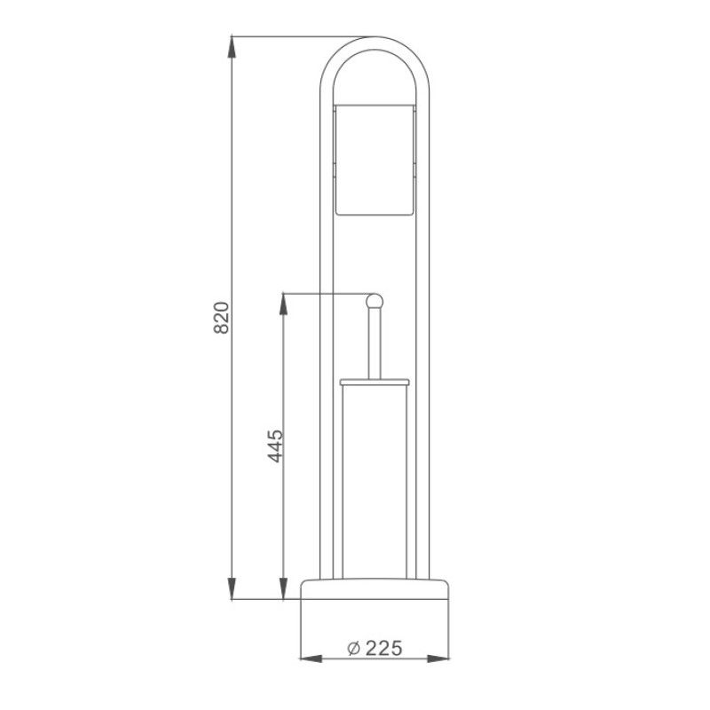 Напольная стойка D-Lin D201403, хром