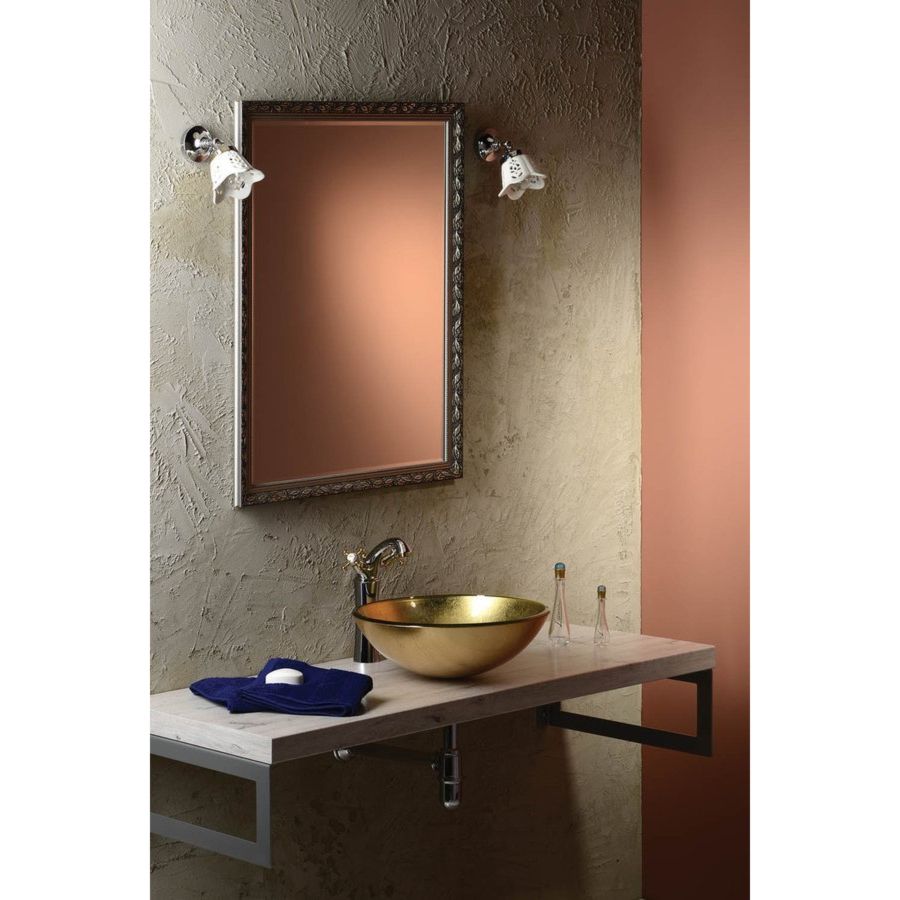 Раковина-чаша стеклянная SHAY d42 см, на столешницу, золото, Sapho Раковина-чаша стеклянная SHAY d42 см, на столешницу, золото, Sapho