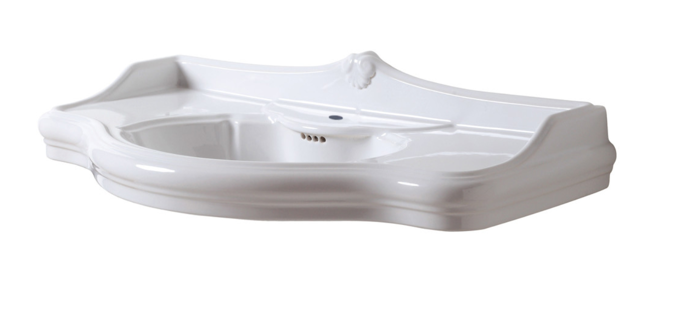 AZZURRA JUBILAEUM раковина со спинкой 112*62см с 1 отв под смеситель, цвет белый AZZURRA JUBILAEUM раковина со спинкой 112*62см с 1 отв под смеситель, цвет белый