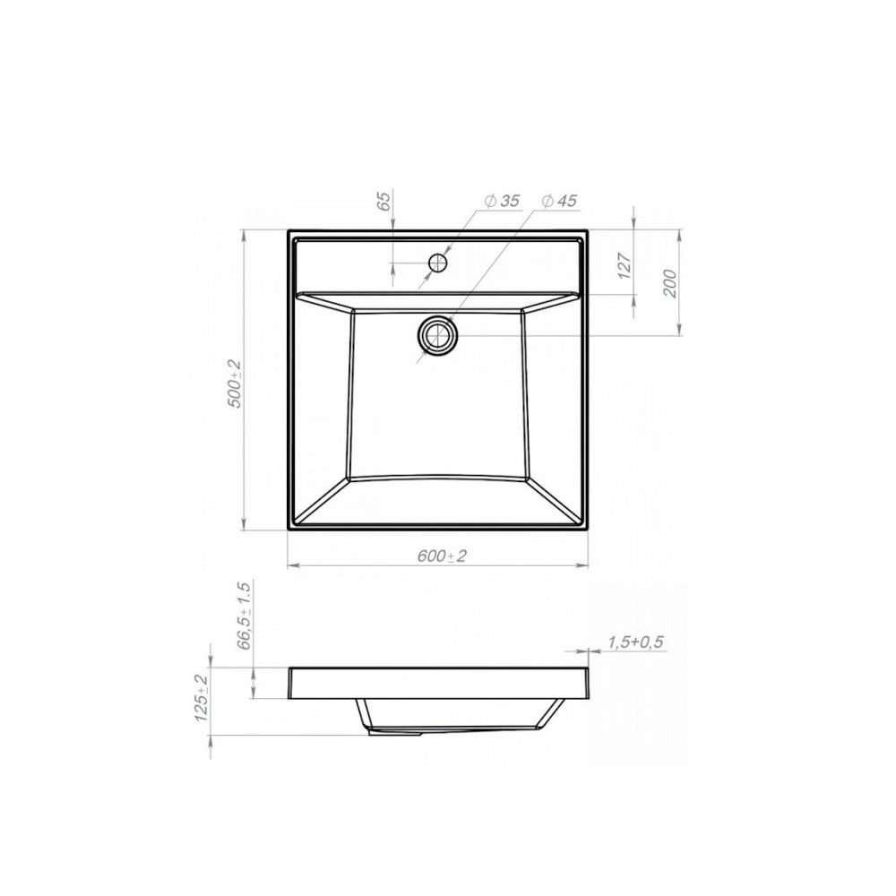 Раковина над стиральной машиной Maretti SF13SM07-844, белая, артикул SF13SM07-844