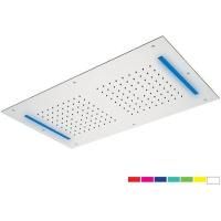 Daniel, встроенная лейка для душа с 7 цветной светодиодной подсветкой, диаметр 700х400 мм, цвет хром