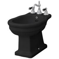 Artceram HERMITAGE биде напольное 55*36см с 1 отв под смеситель с креплением, цвет черный