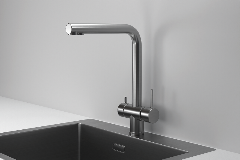 Смеситель для кухни GRANULA (7011, СТАЛЬ САТИН), артикул 7011, СТАЛЬ САТИН