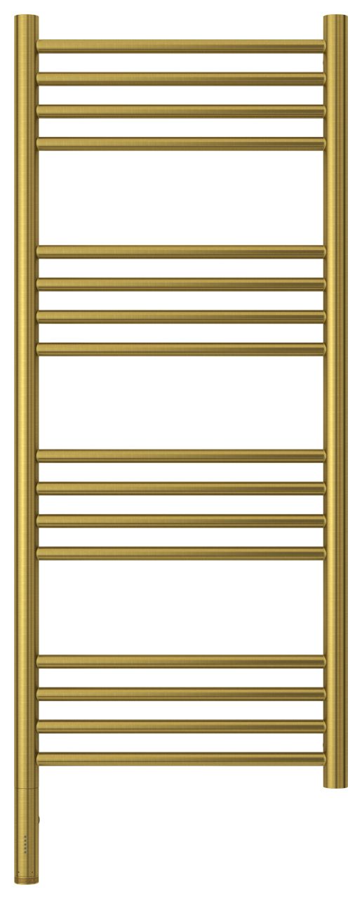 Полотенцесушитель электрический "БОГЕМА 3.0" прямая 1000х400 / МЭМ левый (Состаренная латунь)