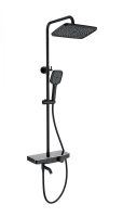 Душевая система с термостатом WONZON & WOGHAND, Черный матовый (WW-B3099-A-MB)