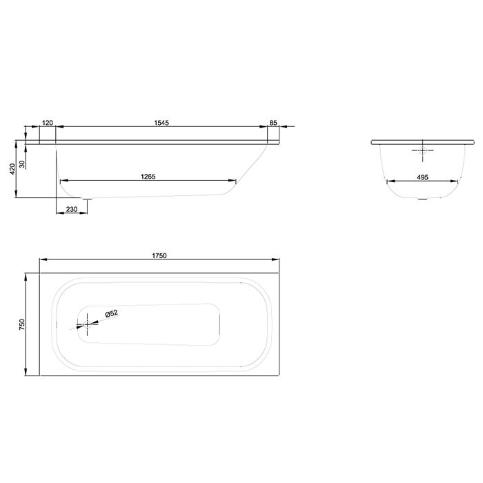 Опора для ванны, Bette, универсальная, комплект-2 штуки