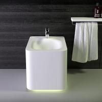 KNIEF Shine Биде напольное  58х39х41 см, с 1 отв под смеситель, цвет белый матовый