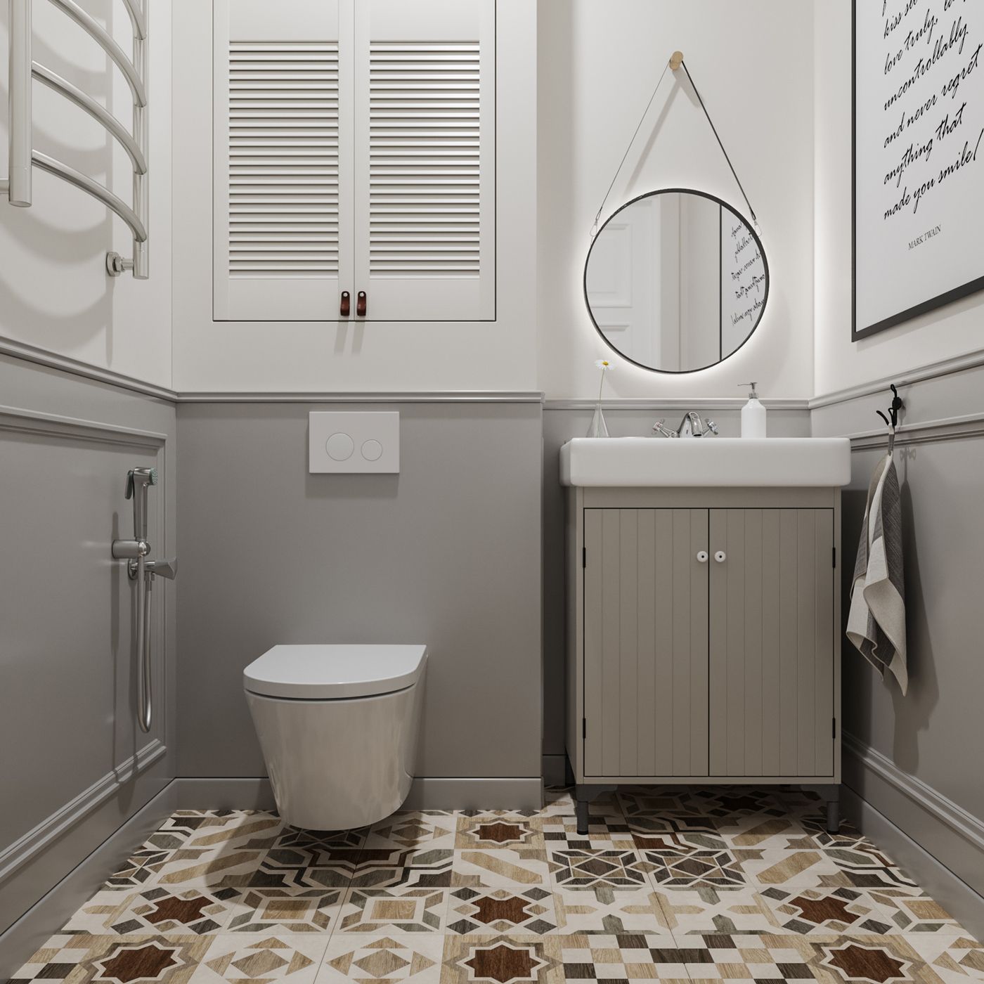 Комплект 4 в 1 инсталляции для подвесного унитаза Lavinia Boho Relfix 77010011