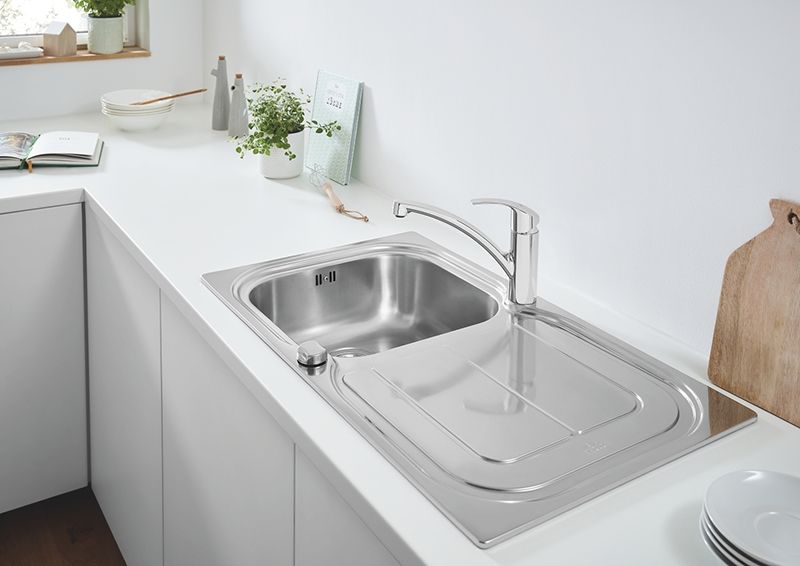 Кухонная мойка со смесителем Grohe K300 31565SD0 Матовая сталь Кухонная мойка со смесителем Grohe K300 31565SD0 Матовая сталь