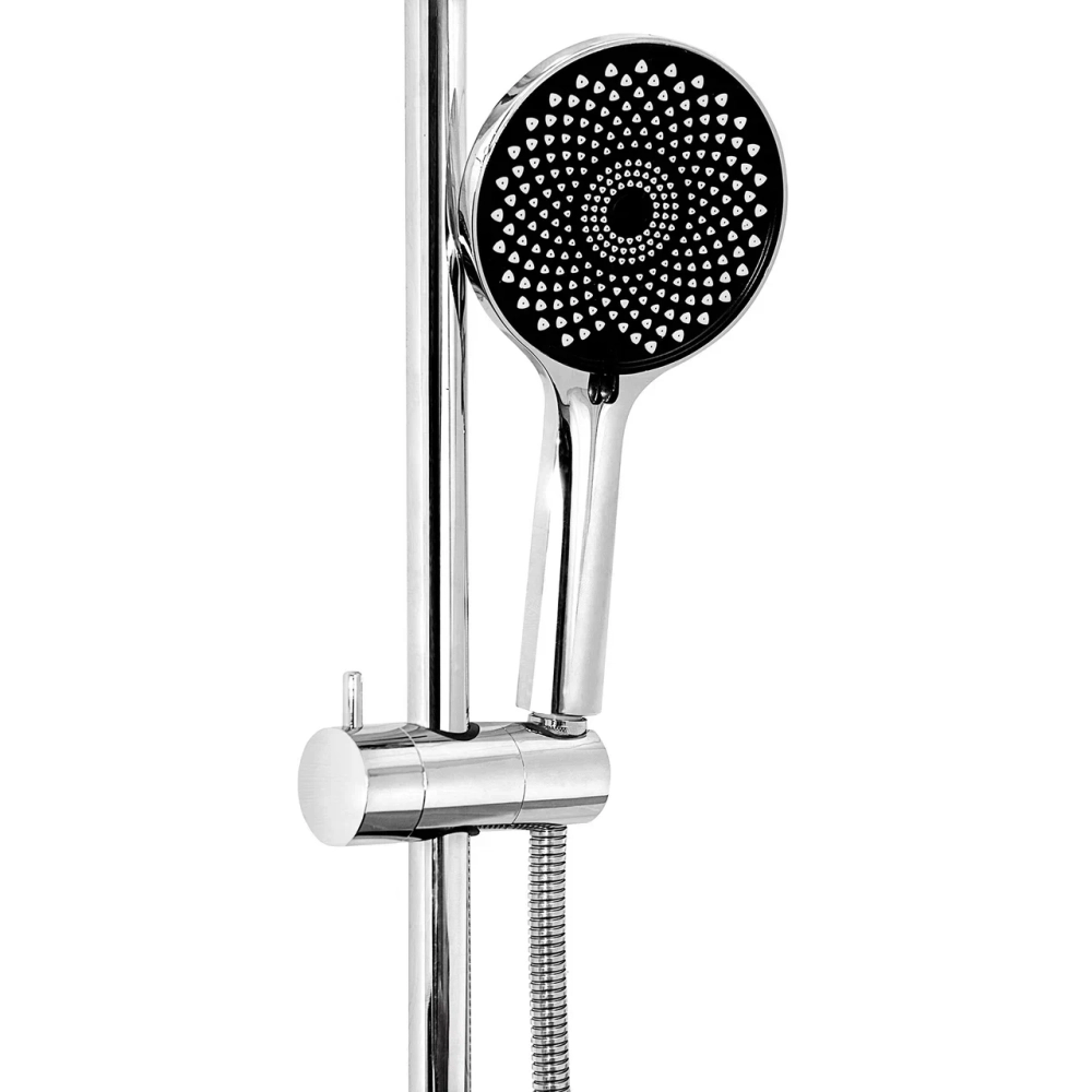 Лейка для душа Славен СЛ-ЗП-120, хром/черный