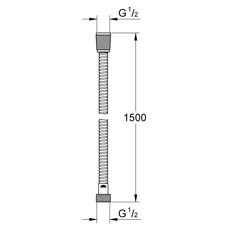 Душевой шланг GROHE RELEXAFLEX 28143001 (хром, металл, 150-см, круглый), шт Душевой шланг GROHE RELEXAFLEX 28143001 (хром, металл, 150-см, круглый), шт