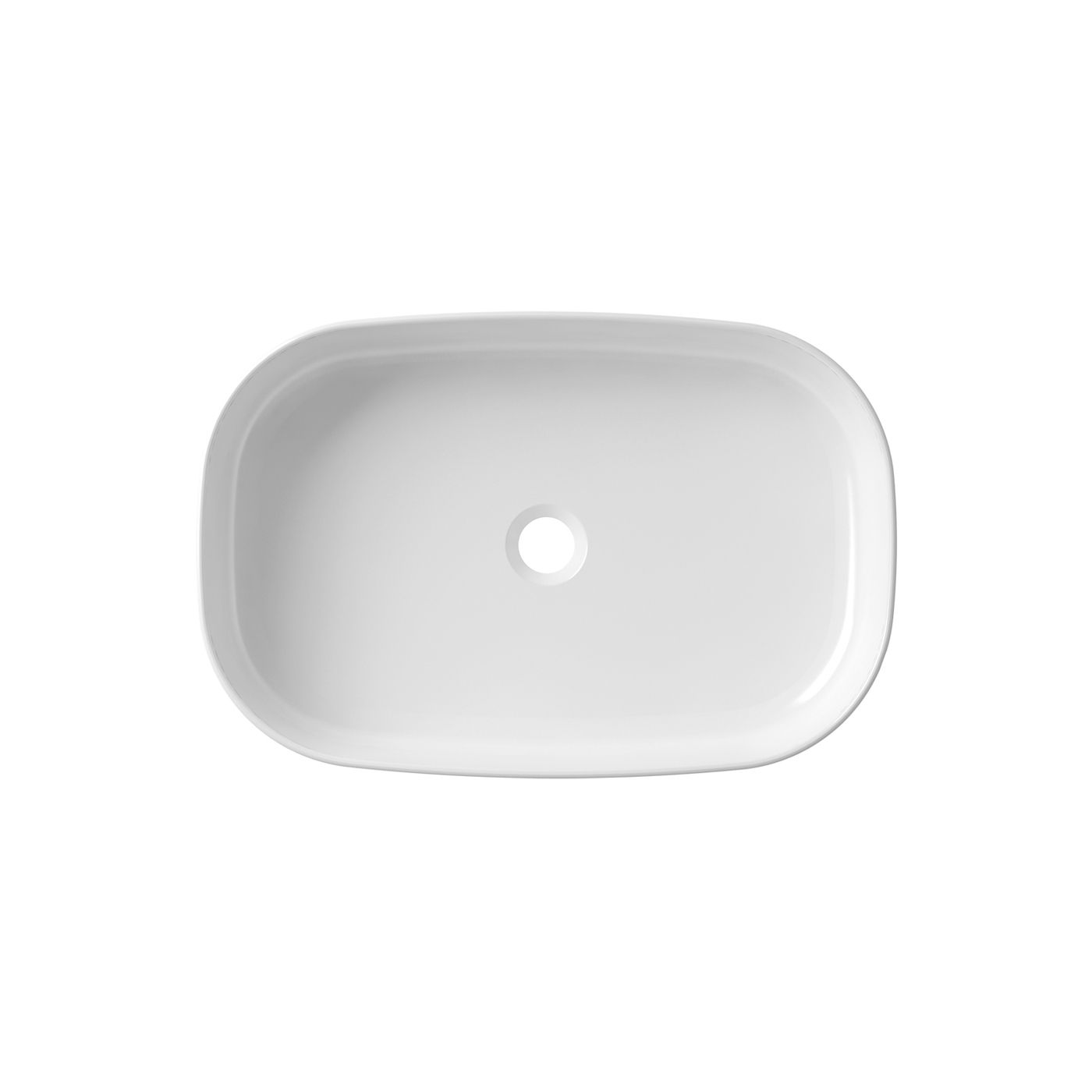 Комплект 4 в 1 Lavinia Boho Bathroom Sink Slim 21510170, накладная фарфоровая раковина 54 см, встраиваемый смеситель со скрытым механизмом, латунный сифон, донный клапан quick-clac