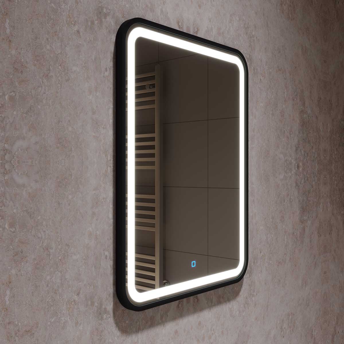 Зеркало LED VLM-2D600B  590x840 c сенсорным выключателем и диммером