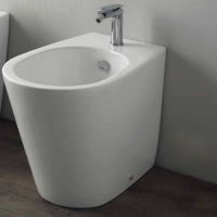 Simas Gambassi Биде приставное с 1-м отверстием под смеситель 56.5х37,5 см, цвет белый