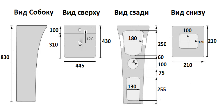 Умывальник CeramaLux G315 Умывальник CeramaLux G315