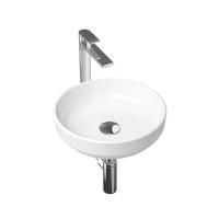 Комплект 4 в 1 Lavinia Boho Bathroom Sink Slim 21510086, накладная фарфоровая раковина 40 см, смеситель, латунный сифон, донный клапан quick-clac