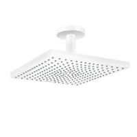 Верхний душ, Hansgrohe, Raindance E, тип установки-потолочный, ширина, мм-300, глубина, мм-300, высота, мм-158, форма-квадратная, количество режимов-1, тип струи-RainAir, держатель-есть, размер держателя-100, цвет-белый матовый Верхний душ, Hansgrohe, Raindance E, тип установки-потолочный, ширина, мм-300, глубина, мм-300, высота, мм-158, форма-квадратная, количество режимов-1, тип струи-RainAir, держатель-есть, размер держателя-100, цвет-белый матовый