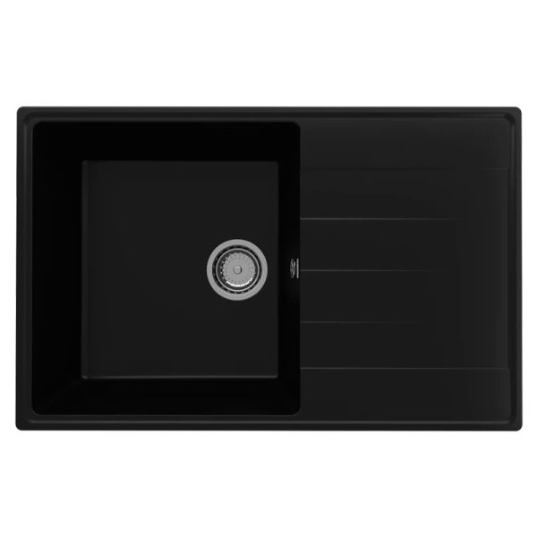 Кухонная мойка Ulgran Quartz Prima 780-07, уголь