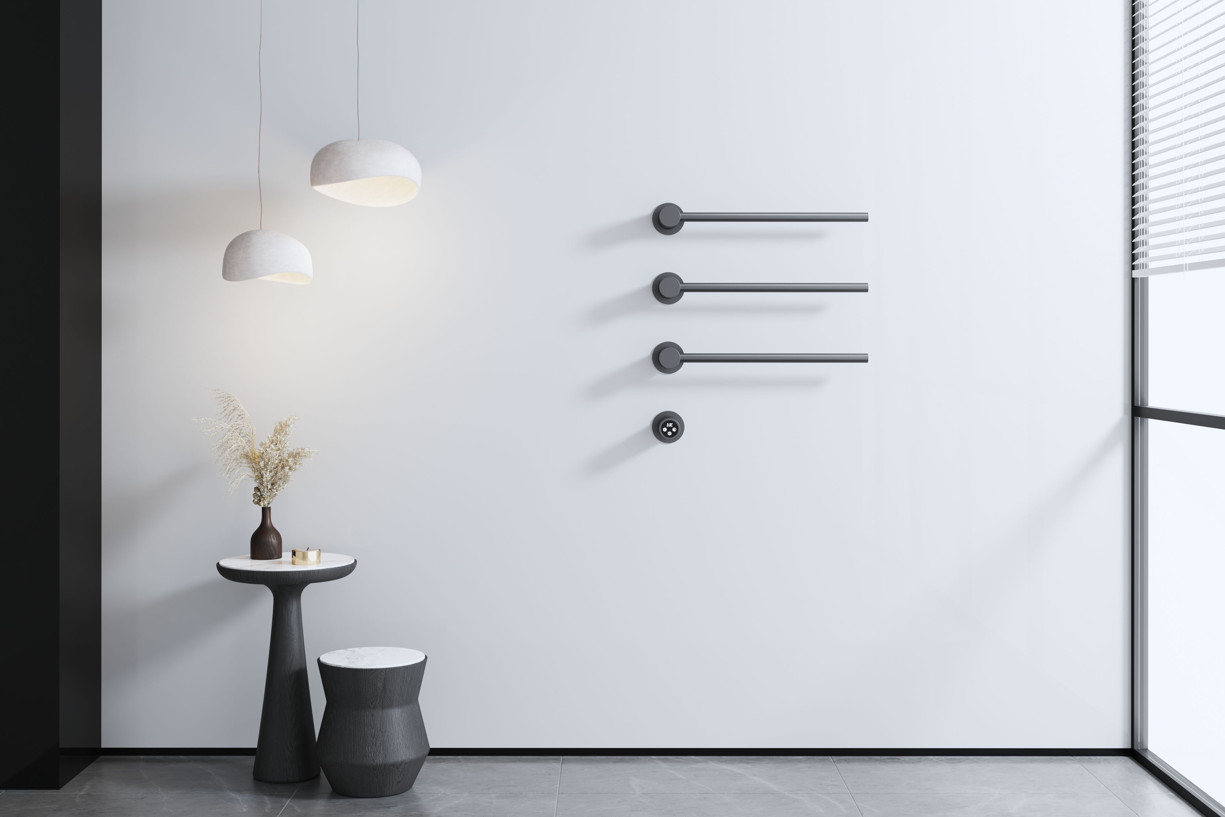 Полотенцесушитель электрический встраиваемый WONZON & WOGHAND HAMBURG, Темный графит (WW-AL313-GM) Полотенцесушитель электрический встраиваемый WONZON & WOGHAND HAMBURG, Темный графит (WW-AL313-GM)