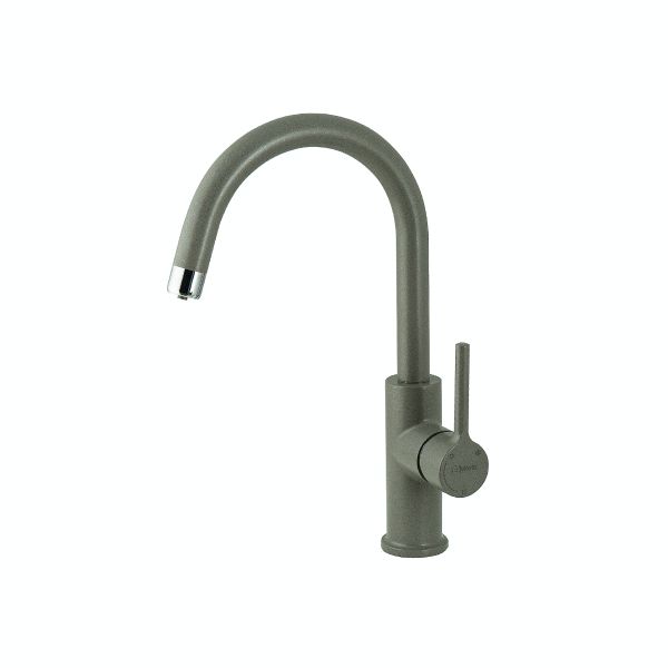 Смеситель для кухни Lemark COMFORT с подключением к фильтру питьевой воды, цвет: серый шёлк (LM3073PGS)
