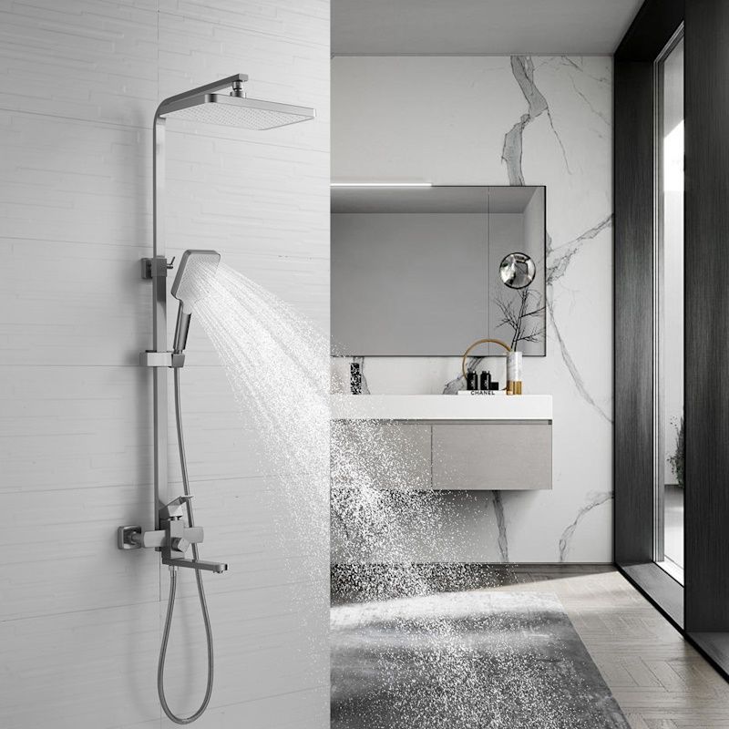 Душевая система Shevanik S7036L, сатин, артикул S7036L