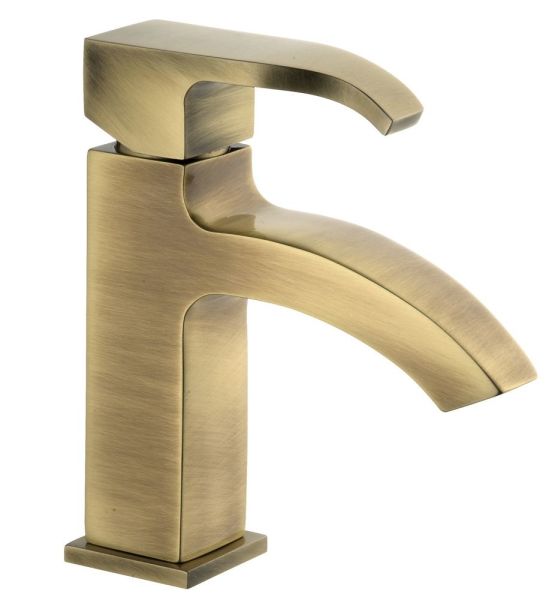 Emmevi Niagara, однорычажный смеситель для раковины с донным клапаном, цвет бронза