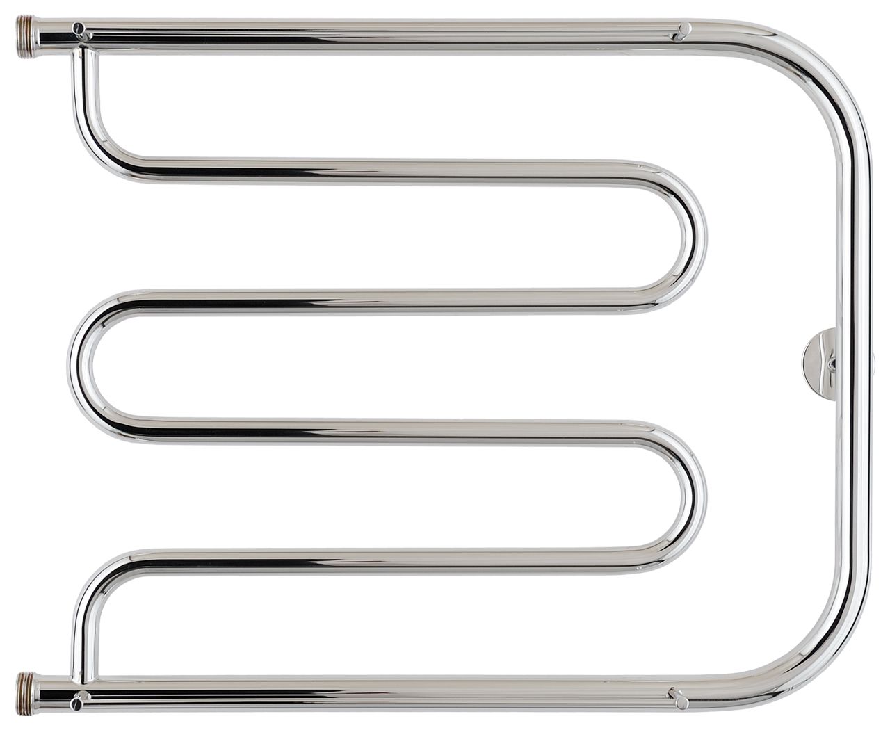 Полотенцесушитель "СТИЛЬЕ" ТАНДЕМ 2П 500х650 резьба-сгон 1" (Без покрытия)