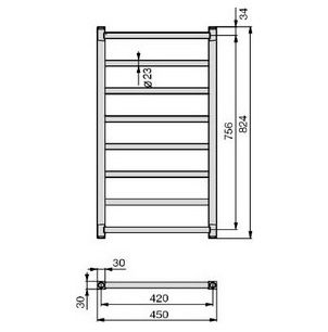 Водяной полотенцесушитель Zehnder Stalox STX-080-045 Белый Водяной полотенцесушитель Zehnder Stalox STX-080-045 Белый