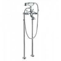 Bongio Oxford Lux Смеситель для ванны, цвет хром/белый фарфор