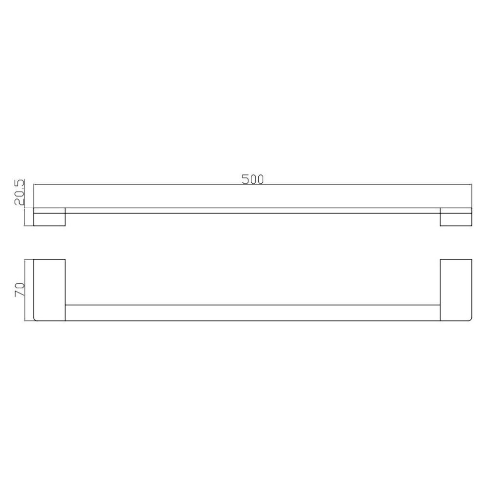 Полотенцедержатель Rav Slezak NIL NLA0701/50MG, сатин