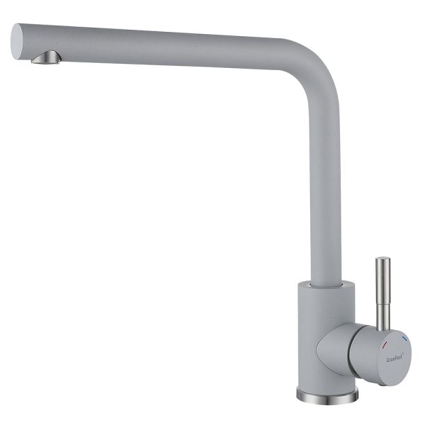 Смеситель для кухни GranFest Z-5411, серый