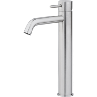 HUBER Lynox Смеситель для раковины на 1 отверстие, без донного клапана, нержавеющая сталь