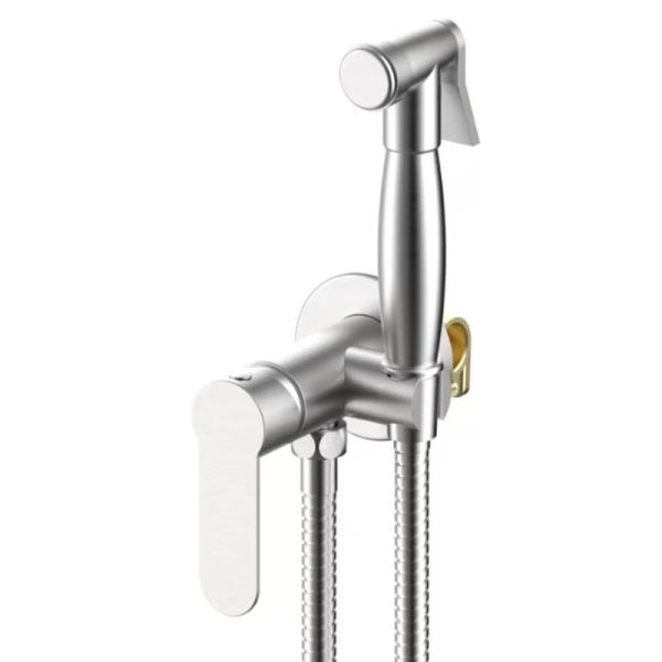 Гигиенический душ со смесителем встраиваемый ESKO SMHOL, сатин