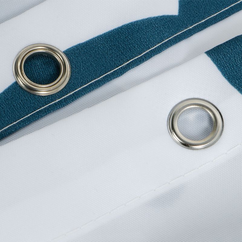 Штора для ванной комнаты FIXSEN DESIGN FX-1508, белый/синий, артикул FX-1508