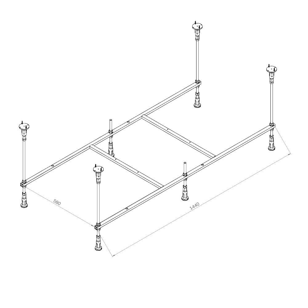 W94A-150-070W-R X-Joy Каркас для ванн 150х70 W94A-150-070W-R X-Joy Каркас для ванн 150х70