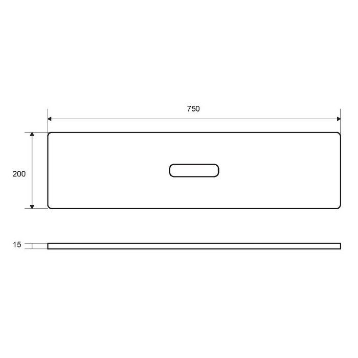 Полка на ванну EXCELLENT ZEN