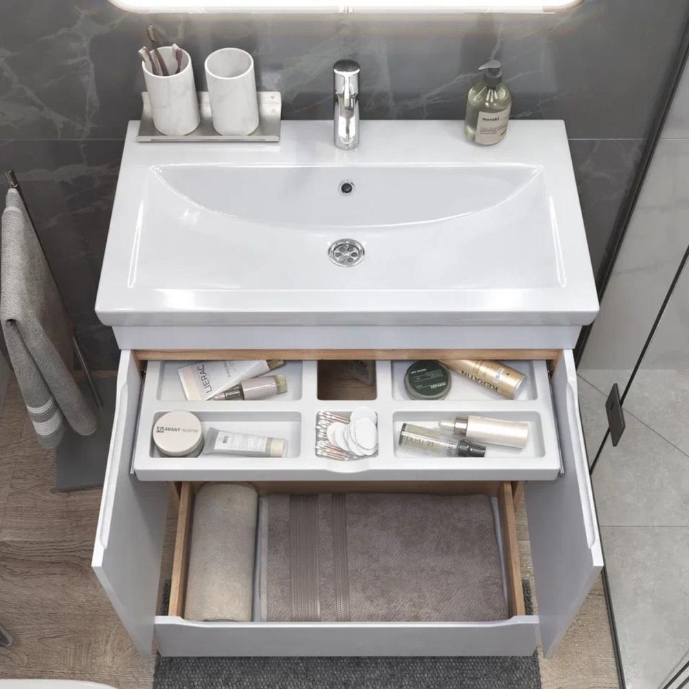 Тумба под раковину напольная VIGO Grani 286 дуб золотой, 80 см, артикул 286 дуб золотой