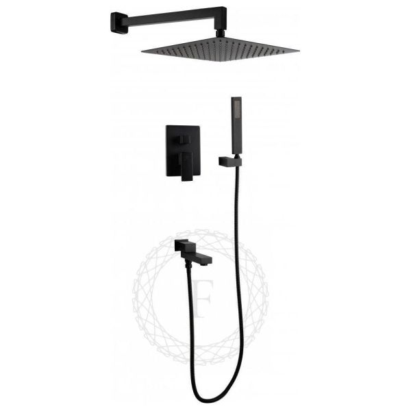 Душевая система встраиваемая FILARETE Fing FL1040BL, черный