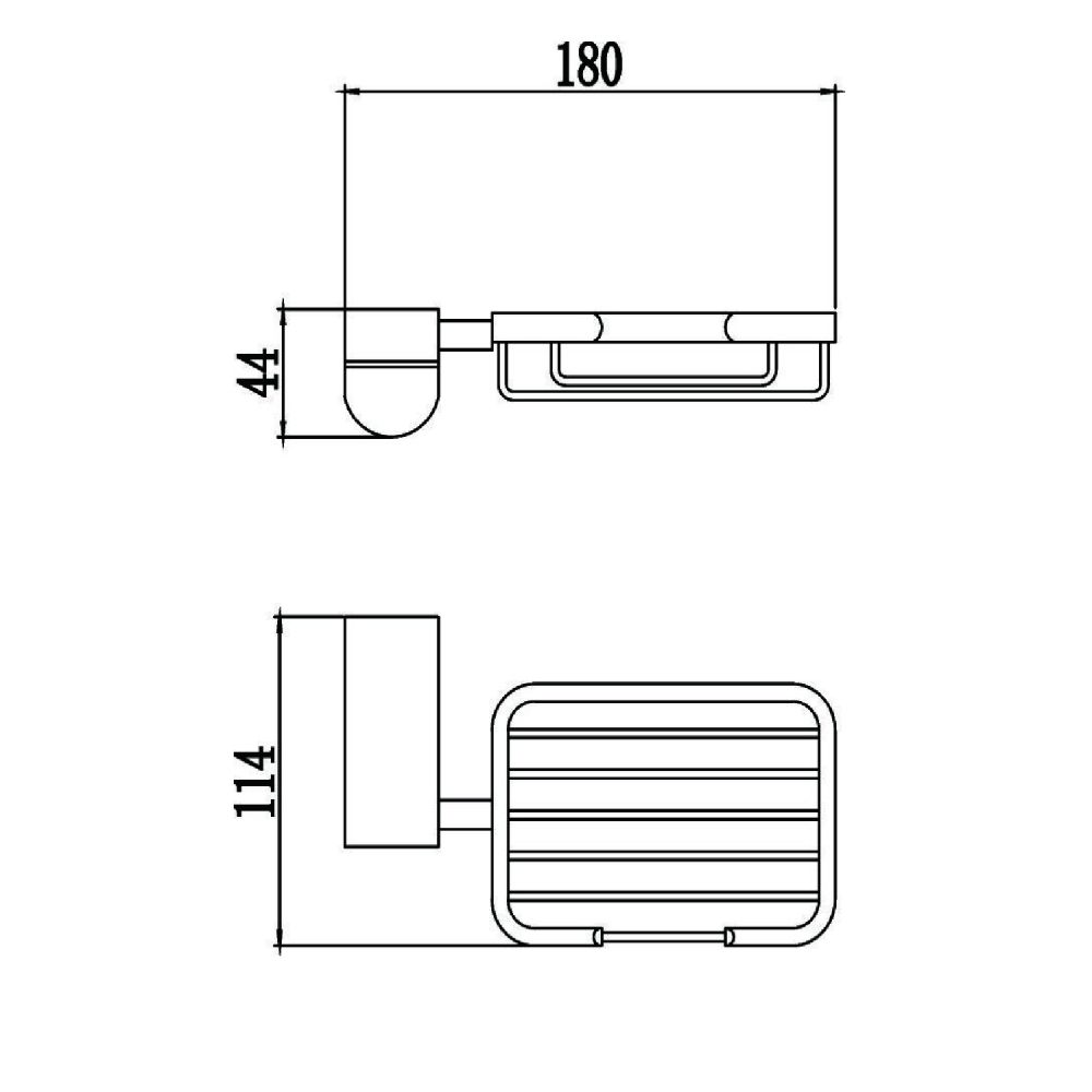 Мыльница Savol S-007332, хром, артикул S-007332