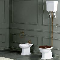 SIMAS Arcade/Londra/Lante Высокая труба с механизмом слива для бачка без подводки, цвет бронза