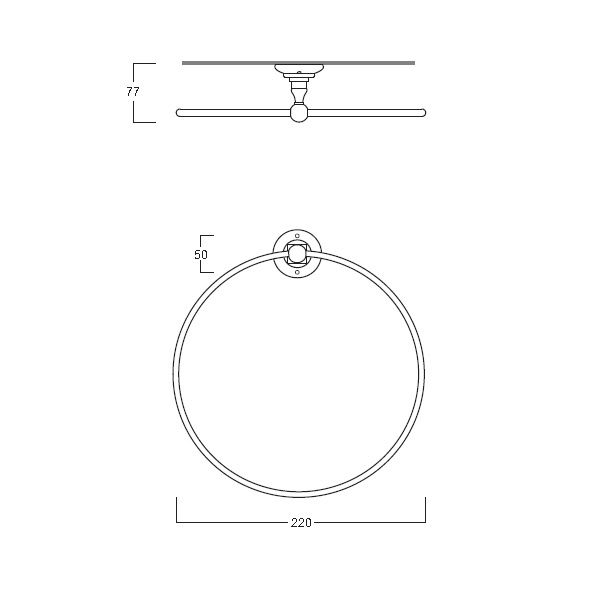 SIMAS Accessori Полотенцедержатель-кольцо для полотенец, цвет золото SIMAS Accessori Полотенцедержатель-кольцо для полотенец, цвет золото
