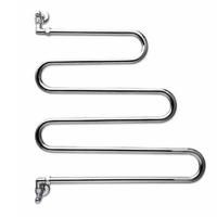 Полотенцесушитель, Margaroli, Vento, 405, водяной, поворотный, ширина, мм-600, глубина, мм-125, высота, мм-705, межосевое расстояние-640, мощность, Вт-179, материал-латунь, назначение-ГВС, открытая/закрытая система отопления, цвет-хром